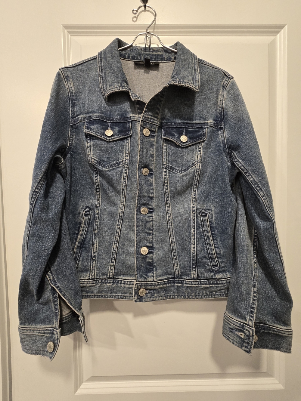 Talbots Classic Medium Petite Blue Denim Jean Jacket